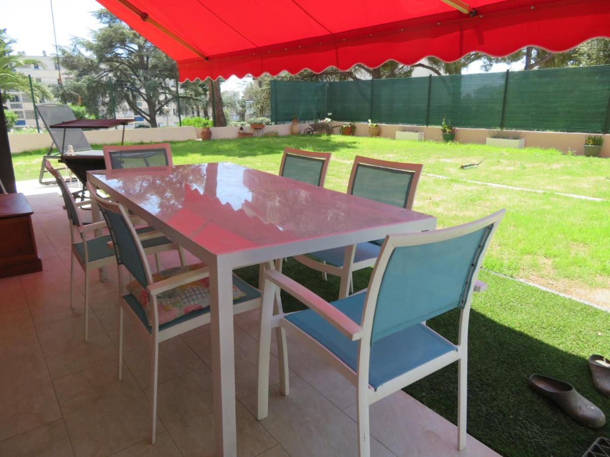 Superbe Rez De Jardin Dans Residence Au Calme Nizza Exterior foto